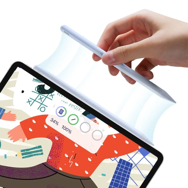 Стилус Baseus Smooth Writing 2 Wireless Charging для iPad Blue (SXBC060103) - изображение 2