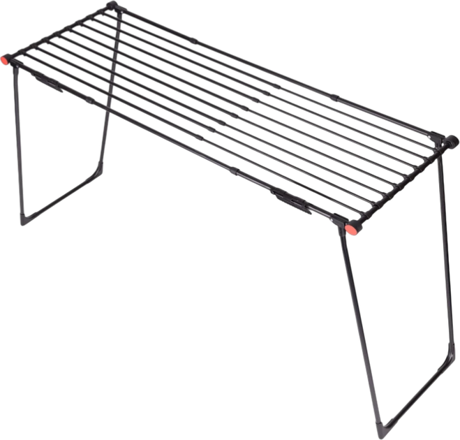 Сушарка для одягу ModernHome by Multistore телескопічна складана 19 м Чорна (BJ-1928-2) - зображення 3