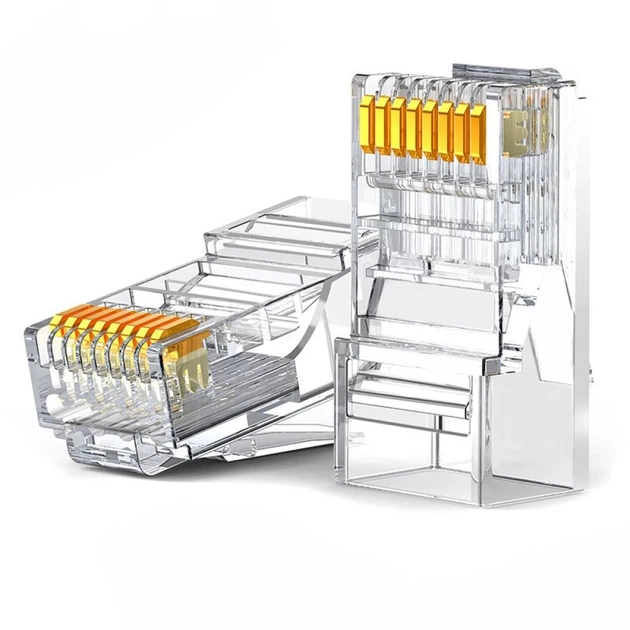 Штекерный соединитель Ugreen RJ45 8P8C Cat 6 Clear (UGR686CL) - Фото 1 Штекерный соединитель Ugreen RJ45 8P8C Cat 6 Clear (UGR686CL) - изображение 1