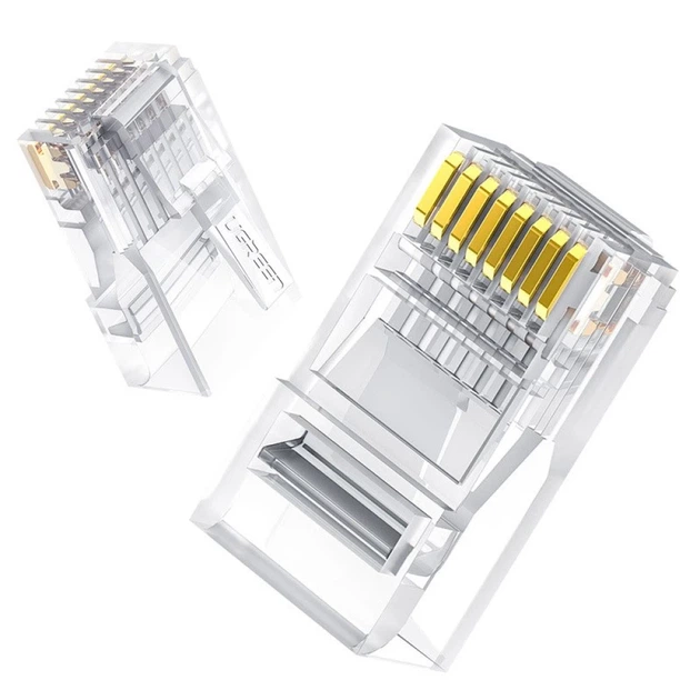 Штекерный соединитель Ugreen RJ45 8P8C Cat 6 Clear (UGR686CL) - Фото 2 Штекерный соединитель Ugreen RJ45 8P8C Cat 6 Clear (UGR686CL) - изображение 2