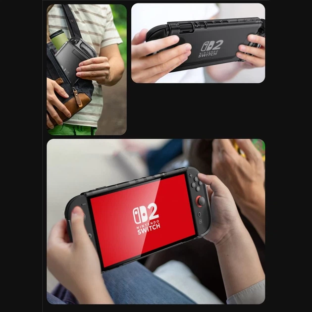 Чехол Supcase Crystal Case для Nintendo Switch 2 Frost Black (843439157392) - изображение 6