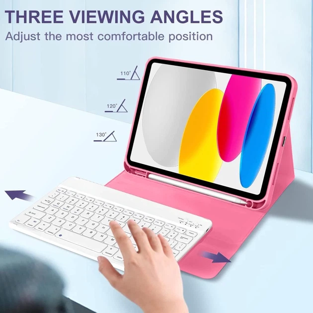 Чехол Tech-Protect SC Pen + Keyboard для iPad 11 2025 11th Gen | 10.9 2022 10th Gen Magenta (5906302335251) - изображение 7