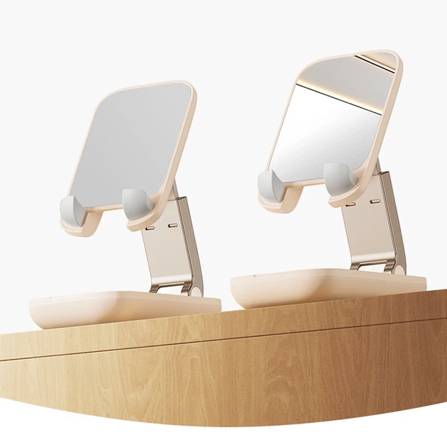 Підставка Baseus Seashell Series (with Mirror) Beige (B10551501411-00) - зображення 10