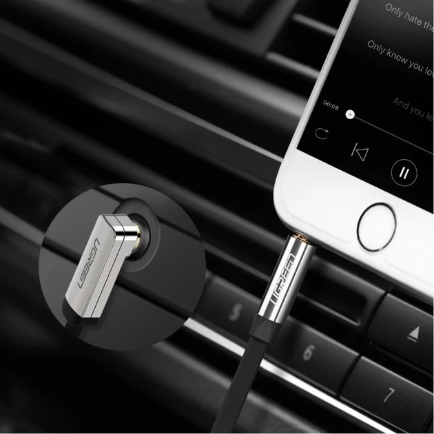 Кабель Ugreen AUX 3.5mm Mini Jack 2m Silver (6957303815999) - Фото 3 Кабель Ugreen AUX 3.5mm Mini Jack 2m Silver (6957303815999) - изображение 3