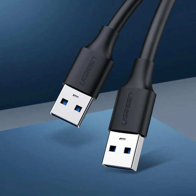 Кабель Ugreen USB-A 3.0 to USB-A 3.0 2m Gray (UGR050BLK) - Фото 9 Кабель Ugreen USB-A 3.0 to USB-A 3.0 2m Gray (UGR050BLK) - изображение 9