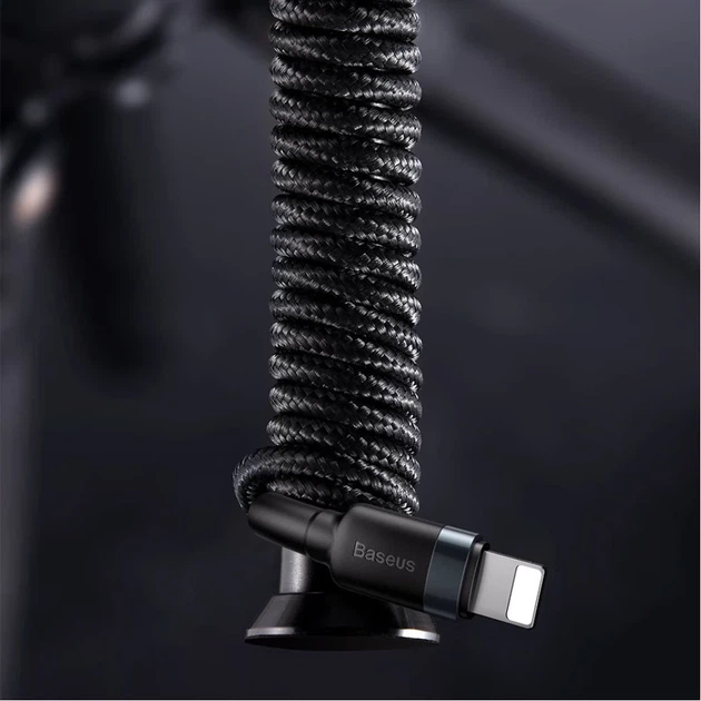 Кабель Baseus Cafule USB-C to Lightning 1m Black/Grey (CATLKLF-G1) - Фото 12 Кабель Baseus Cafule USB-C to Lightning 1m Black/Grey (CATLKLF-G1) - изображение 12