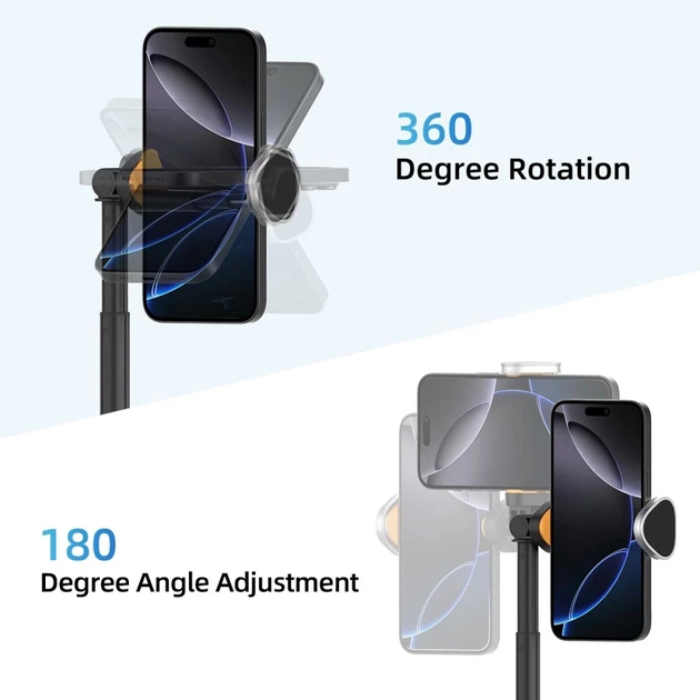 Универсальный штатив Tech-Protect Bluetooth Selfie Stick Tripod Black (5906302330867) - изображение 5
