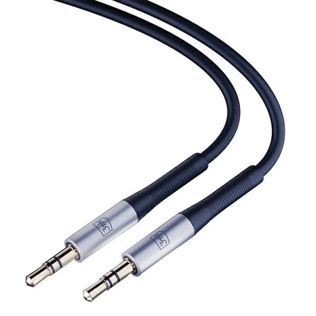 Кабель 3mk AUX Jack 3.5 mm 1m Black (5903108528771) - изображение 8