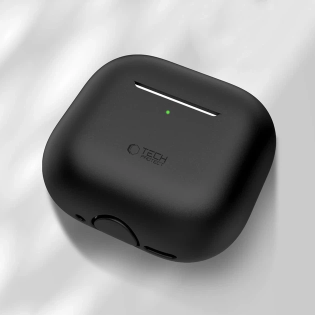 Чехол для наушников Tech-Protect Silicone для AirPods 4 Black (5906302370115) - Фото 2 Чехол для наушников Tech-Protect Silicone для AirPods 4 Black (5906302370115) - изображение 2