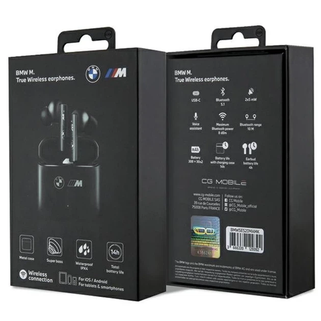 Беспроводные наушники BMW M Collection Black (BMWSES20MAMK) - изображение 5