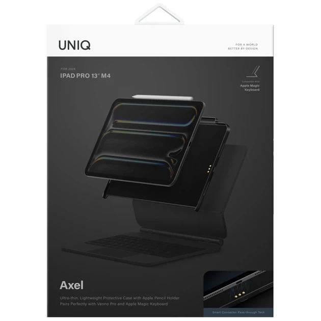 Чехол Uniq Axel для iPad Pro 13 2024 7th Gen Black (UNIQ-PDP13(M4)-AXELBLK) - изображение 7
