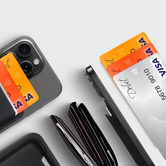 Магнітний гаманець Tech-Protect MagWallet Black with MagSafe (5906302370573) - зображення 4