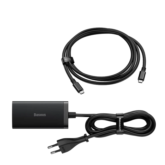 Мережевий зарядний пристрій Baseus Baseus GaN5 Pro HUB 2xUSB-C/HDMI/USB-A 100W USB-C to USB-C Cable Black (CCGP110201) - Фото 6 Мережевий зарядний пристрій Baseus Baseus GaN5 Pro HUB 2xUSB-C/HDMI/USB-A 100W USB-C to USB-C Cable Black (CCGP110201) - зображення 6