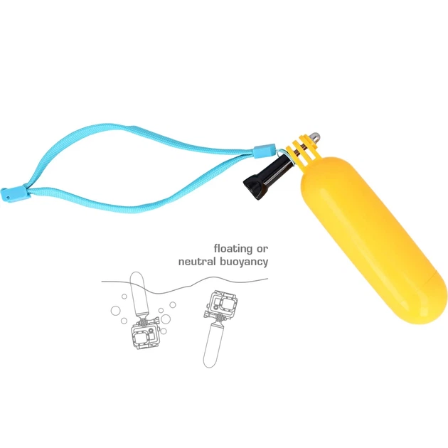 Плаваюче кріплення для камери HRT Floating Hand Grip для SJCAM/Xiaomi/GoPro Hero 4 | 3 | 3 Plus | 2 Yellow (758399853911) - Фото 3 Плаваюче кріплення для камери HRT Floating Hand Grip для SJCAM/Xiaomi/GoPro Hero 4 | 3 | 3 Plus | 2 Yellow (758399853911) - зображення 3