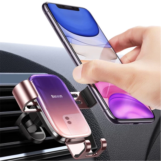 Автодержатель Baseus Glaze Gravity Car Mount Black (SUYL-LG01) - Фото 9 Автодержатель Baseus Glaze Gravity Car Mount Black (SUYL-LG01) - изображение 9