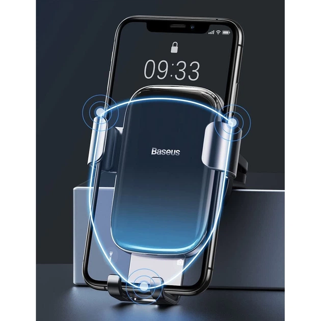 Автодержатель Baseus Glaze Gravity Car Mount Black (SUYL-LG01) - Фото 11 Автодержатель Baseus Glaze Gravity Car Mount Black (SUYL-LG01) - изображение 11