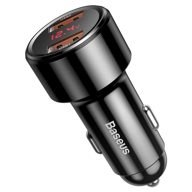 Автомобильное зарядное устройство Baseus Magic Series QC 45W 2xUSB-A Black (CCMLC20A-01) - Фото 4 Автомобильное зарядное устройство Baseus Magic Series QC 45W 2xUSB-A Black (CCMLC20A-01) - изображение 4
