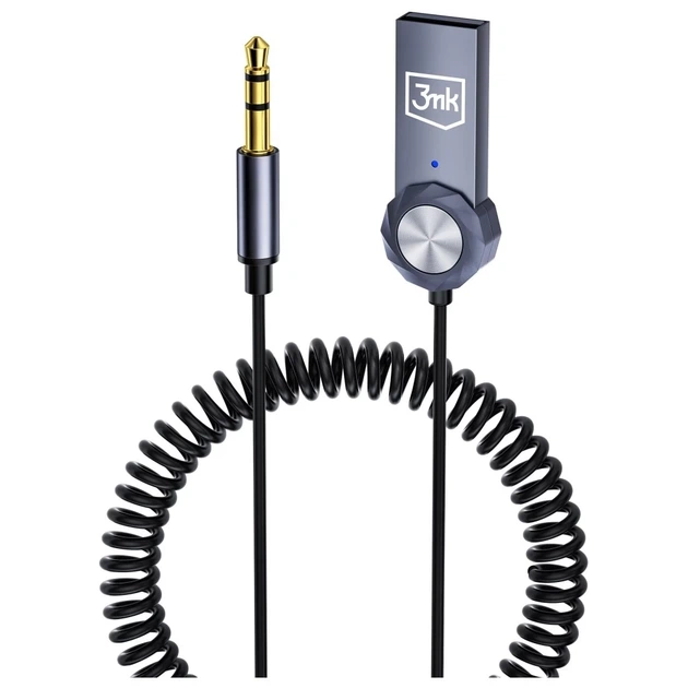 Аудио-адаптер 3mk 2-in-1 Bluetooth Jack 3.5mm Grey (5903108605434) - Фото 5 Аудио-адаптер 3mk 2-in-1 Bluetooth Jack 3.5mm Grey (5903108605434) - изображение 5