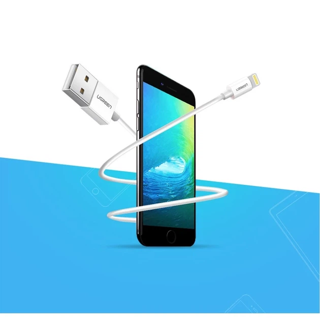 Кабель Ugreen USB-A to Lightning 2.4A 1m White (UGR272WHT) - зображення 11