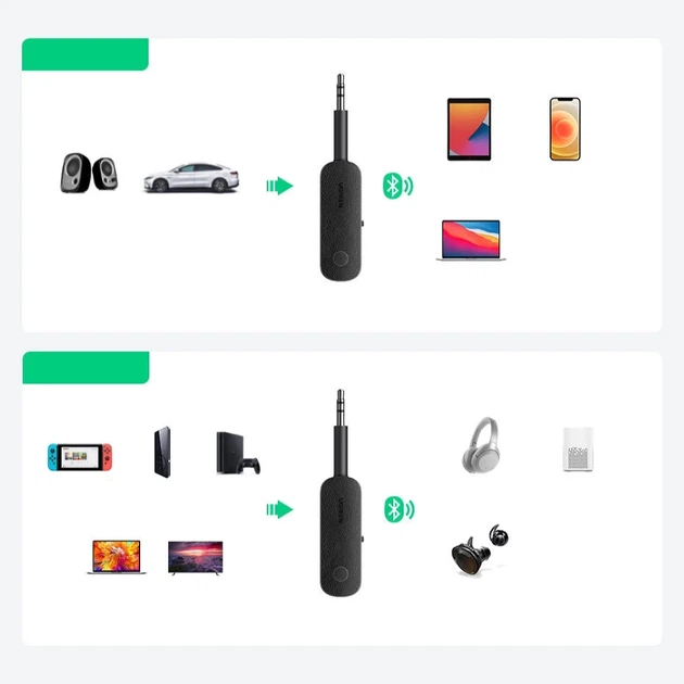 Трансмиттер Ugreen CM403 Bluetooth 5.0 Black (80893B) - изображение 6