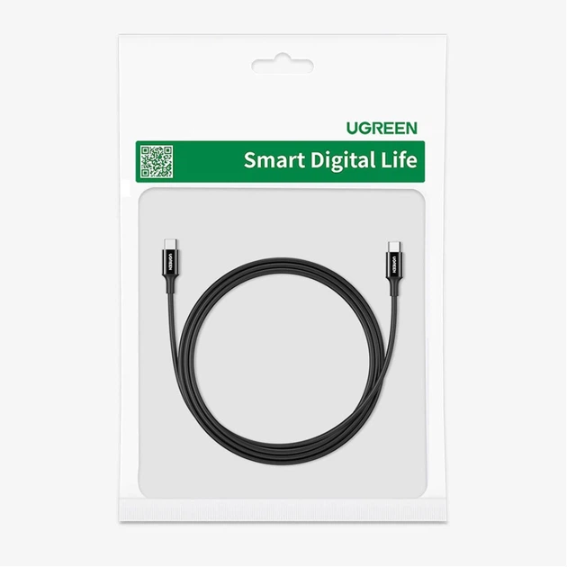 Кабель Ugreen USB Type-C to USB Type-C 1m White (UGR1288WHT) - Фото 5 Кабель Ugreen USB Type-C to USB Type-C 1m White (UGR1288WHT) - зображення 5
