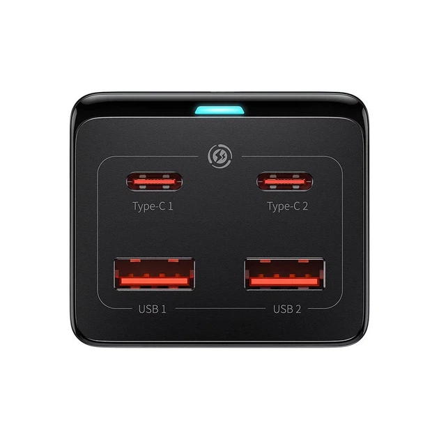 Сетевой удлинитель Baseus PowerStrip 100W 2xUSB-A | 2xUSB-C | AC Black (PSZM000401) - изображение 2