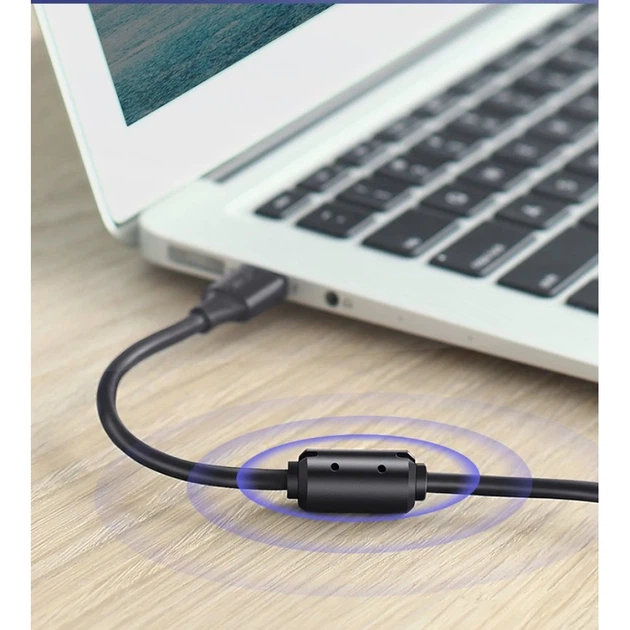 Кабель Ugreen USB Type-B to USB-A 2.0 480Mbps 1.5m Black (6957303813506) - Фото 6 Кабель Ugreen USB Type-B to USB-A 2.0 480Mbps 1.5m Black (6957303813506) - изображение 6
