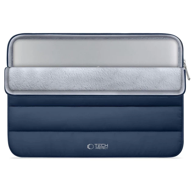 Чехол для ноутбука Tech-Protect Fluffy 13–14 Navy Blue (5906302362486) - изображение 8