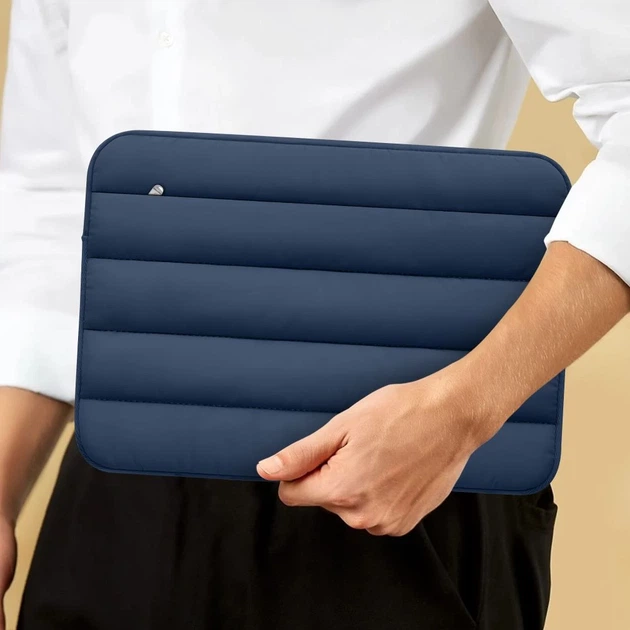Чехол для ноутбука Tech-Protect Fluffy 13–14 Navy Blue (5906302362486) - изображение 10