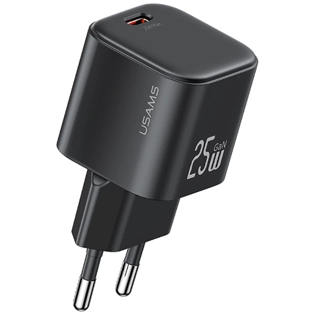 Сетевое зарядное устройство Usams JC Series FC 25W USB-C Black (CC289TC01) - изображение 2