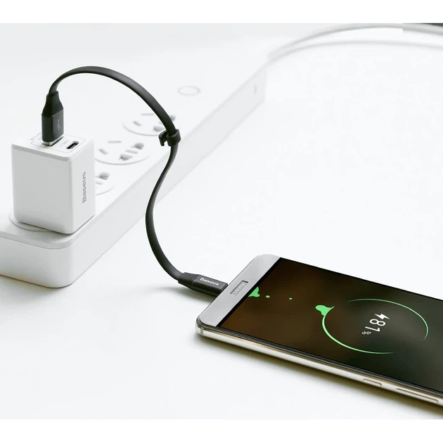 Кабель Baseus Nimble USB-A to USB-C 0.23m Black (CATMBJ-01) - зображення 9