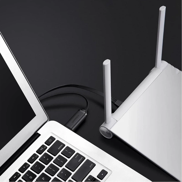 Кабель Ugreen USB-A to Ethernet RJ45 1.5m Black (UGR597BLK) - изображение 6