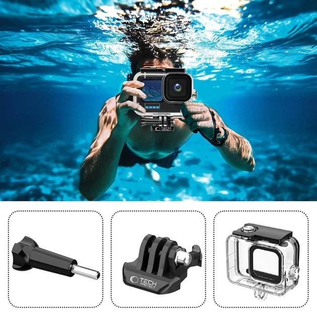 Водонепроницаемый чехол Tech-Protect GА200 Waterproof Case для GoPro Hero 9 | 10 | 11 | 12 | 13 Clear (5906302371785) - изображение 2