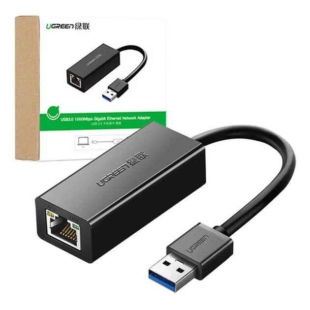 Адаптер Ugreen USB-A to RJ45 Black (CR111) - зображення 2