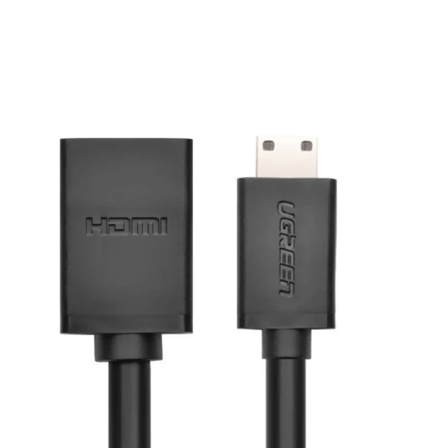 Адаптер Ugreen HDMI to Mini HDMI 4K 60Hz Ethernet HEC ARC 22cm Black (6957303821372) - Фото 7 Адаптер Ugreen HDMI to Mini HDMI 4K 60Hz Ethernet HEC ARC 22cm Black (6957303821372) - зображення 7