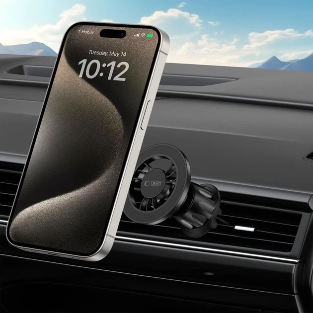Автодержатель Tech-Protect N56 Magnetic CD & Vent Car Mount Black with MagSafe (5906302360956) - Фото 10 Автодержатель Tech-Protect N56 Magnetic CD & Vent Car Mount Black with MagSafe (5906302360956) - изображение 10