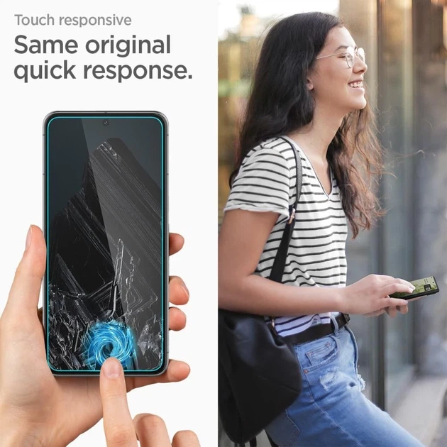Защитное стекло Spigen с рамкой для установки Glas.TR AlignMaster (2 Pack) для Google Pixel 8 Pro Clear (AGL07395) - изображение 6