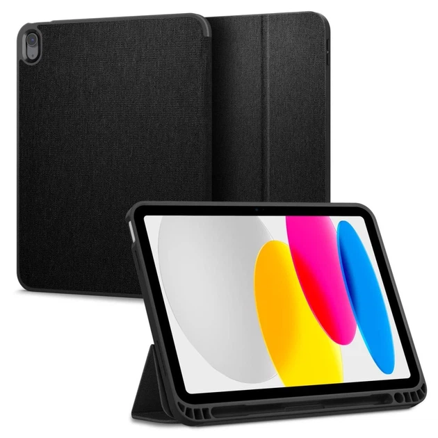 Чехол Spigen Urban Fit для iPad 11 2025 11th Gen | 10.9 2022 10th Gen Black (ACS05306) - Фото 1 Чехол Spigen Urban Fit для iPad 11 2025 11th Gen | 10.9 2022 10th Gen Black (ACS05306) - изображение 1