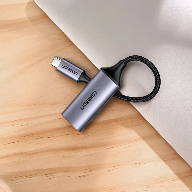 Адаптер Ugreen USB Type-C to HDMI 2.0 Adapter 4K 60 Hz Thunderbolt 3 for MacBook/PC Gray (UGR330GRY) - зображення 9