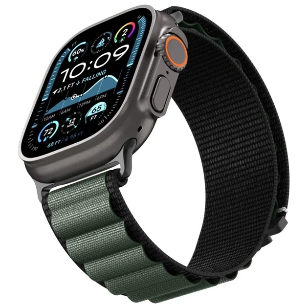 Remień Spigen WBF1 do Apple Watch 49 46 45 44 mm Black Green (8800283313574) - Zdjęcie 7 Remień Spigen WBF1 do Apple Watch 49 46 45 44 mm Black Green (8800283313574) - obraz 7