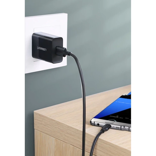 Кабель Ugreen USB-A to USB Type-C 3A 1m Black (6957303828821) - изображение 5