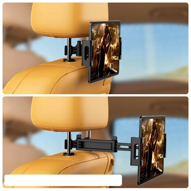 Автодержатель в подголовник Tech-Protect Stretchable Headrest Car Mount Black (9589046921643) - изображение 6