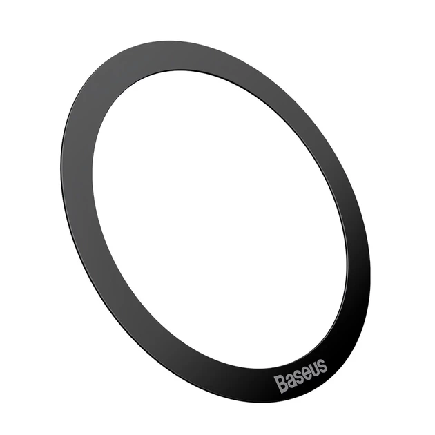 Магнитное кольцо Baseus Halo Series Magnetic Ring Silver Black (2 Pack) (PCCH000001) - изображение 4