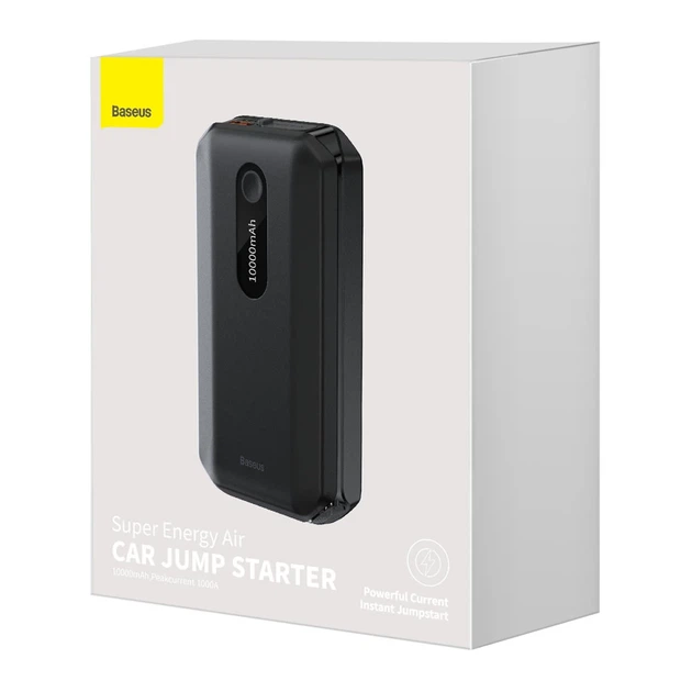 Автомобільний пусковий пристрій Baseus Starter Jump Starter Booster 10000 mAh Black (CGNL020101) - Фото 5 Автомобільний пусковий пристрій Baseus Starter Jump Starter Booster 10000 mAh Black (CGNL020101) - зображення 5