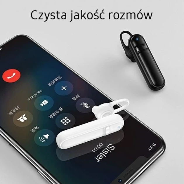 Bluetooth-гарнитура Beline Bluetooth LM01 White (5903657579965) - изображение 5