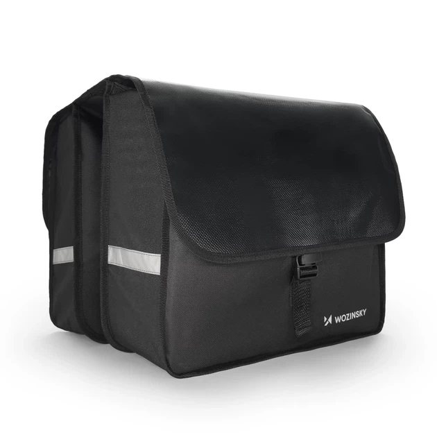 Кошик для велосипеда на багажник Wozinsky Double Pannier 28L Black (WBB34BK) - зображення 2