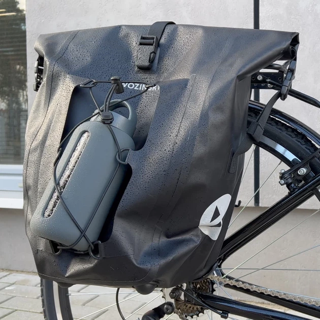 Кошик для велосипеда на багажник Wozinsky Waterproof Bicycle Pannier 25L Black (WBB24BK) - Фото 15 Кошик для велосипеда на багажник Wozinsky Waterproof Bicycle Pannier 25L Black (WBB24BK) - зображення 15