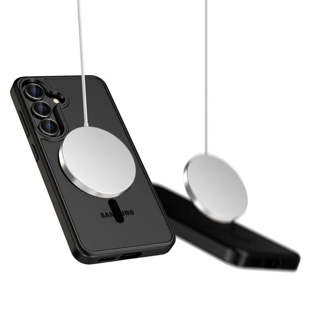 Чехол Tech-Protect MagMat для Xiaomi Poco F7 5G Black Clear with MagSafe (5906302330683) - изображение 2