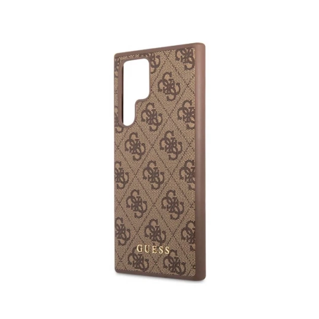 Чохол Guess 4G Metal Gold Logo для Samsung Galaxy S23 Ultra S918 Brown (GUHCS23LG4GFBR) - зображення 6