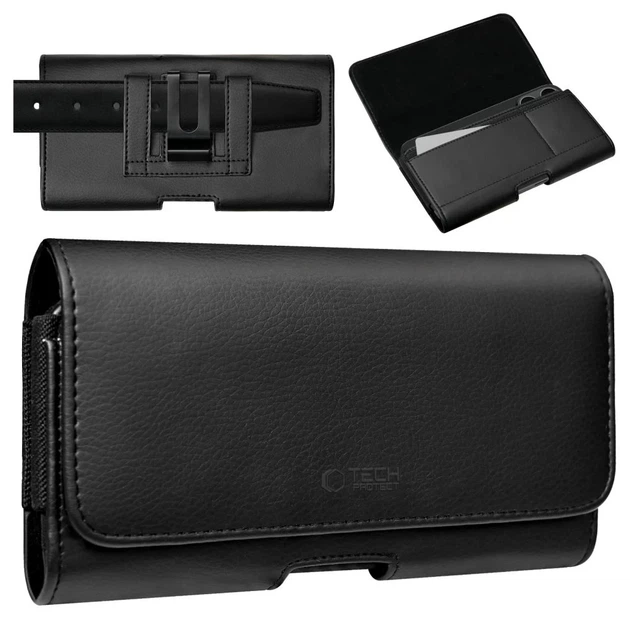 Универсальный чехол Tech-Protect Universal Phone Holster Pouch для телефону 5.8–6.8 inch Black (5906302363537) - изображение 2